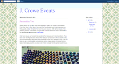 Desktop Screenshot of jcroweevents.blogspot.com