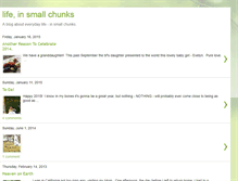 Tablet Screenshot of lifeinsmallchunks.blogspot.com