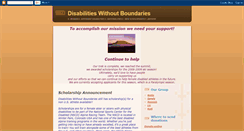 Desktop Screenshot of disabilitieswithoutborders.blogspot.com