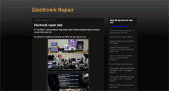 Desktop Screenshot of electronikrepair.blogspot.com