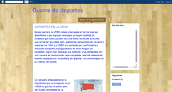 Desktop Screenshot of deportesenguerra.blogspot.com
