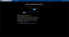 Desktop Screenshot of blackberrycampus.blogspot.com