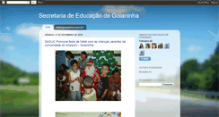 Desktop Screenshot of educacaogoianinha.blogspot.com