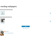 Tablet Screenshot of interestingwordingwallpapers.blogspot.com