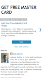 Mobile Screenshot of my-free-mastercard.blogspot.com