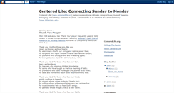 Desktop Screenshot of centeredlife.blogspot.com