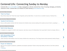 Tablet Screenshot of centeredlife.blogspot.com