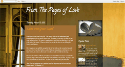 Desktop Screenshot of fromthepagesoflove.blogspot.com