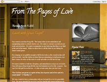 Tablet Screenshot of fromthepagesoflove.blogspot.com