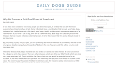 Desktop Screenshot of dailydogsguide.blogspot.com