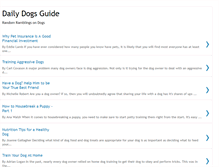 Tablet Screenshot of dailydogsguide.blogspot.com