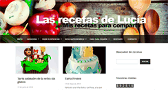 Desktop Screenshot of lasrecetasdelucia.blogspot.com