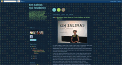 Desktop Screenshot of kimsalinasnyc.blogspot.com