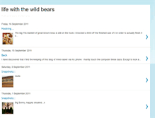 Tablet Screenshot of lifewiththewildbears.blogspot.com