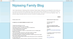 Desktop Screenshot of nipissingfamily.blogspot.com