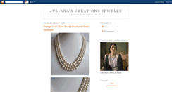 Desktop Screenshot of julianascreationsjewelry.blogspot.com