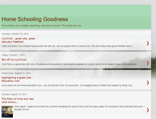 Tablet Screenshot of homeschoolinggoodness.blogspot.com