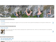 Tablet Screenshot of crankensteinclimbing.blogspot.com