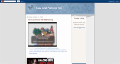 Desktop Screenshot of easymealplanning.blogspot.com