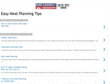 Tablet Screenshot of easymealplanning.blogspot.com