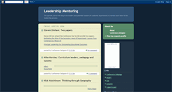 Desktop Screenshot of leadershipmentoring.blogspot.com