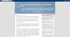 Desktop Screenshot of healthcareforamerica.blogspot.com