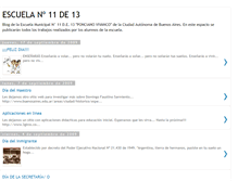 Tablet Screenshot of escuela11de13.blogspot.com