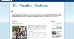 Desktop Screenshot of 30thmarathonmadness.blogspot.com