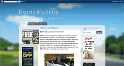 Desktop Screenshot of exotic-mobility.blogspot.com