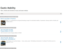 Tablet Screenshot of exotic-mobility.blogspot.com