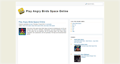 Desktop Screenshot of playangrybirdsspaceonline.blogspot.com