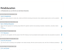 Tablet Screenshot of petaeducation.blogspot.com