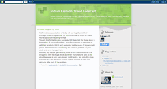 Desktop Screenshot of indianfashiontrendforecast.blogspot.com
