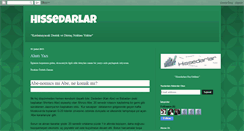 Desktop Screenshot of hissedarlar.blogspot.com