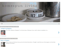 Tablet Screenshot of homespunliving.blogspot.com