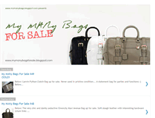 Tablet Screenshot of mymanybagsforsale.blogspot.com