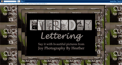 Desktop Screenshot of everydaylettering.blogspot.com