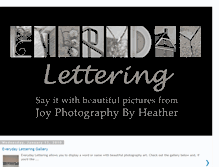 Tablet Screenshot of everydaylettering.blogspot.com
