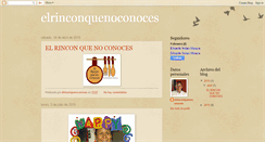 Desktop Screenshot of elrinconquenoconoces1.blogspot.com