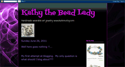 Desktop Screenshot of kathythebeadlady.blogspot.com