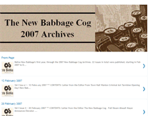 Tablet Screenshot of newbabbagecogarchives.blogspot.com