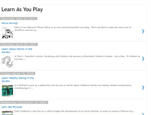 Tablet Screenshot of learnasyouplay.blogspot.com