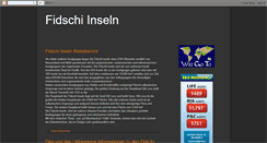Desktop Screenshot of fidschiinseln.blogspot.com