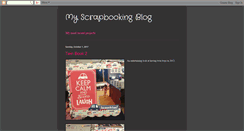 Desktop Screenshot of myscrapbookingblog.blogspot.com