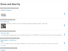 Tablet Screenshot of ennuiandalacrity.blogspot.com