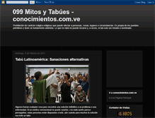 Tablet Screenshot of conocimientos-los-tabus.blogspot.com