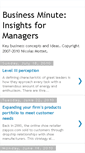 Mobile Screenshot of businessminute.blogspot.com