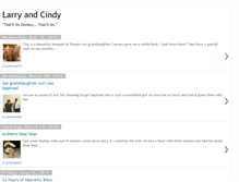 Tablet Screenshot of larryandcindy.blogspot.com