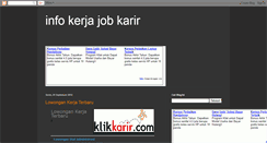 Desktop Screenshot of kerjaajobkarir.blogspot.com