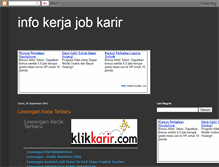 Tablet Screenshot of kerjaajobkarir.blogspot.com